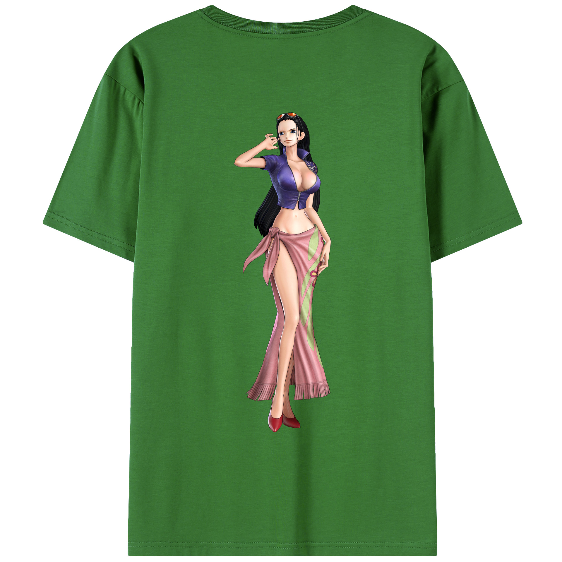 ワンピース ニコ・ロビン ONE PIECE Nico Robin レディース半袖Tシャツ(バックプリント)